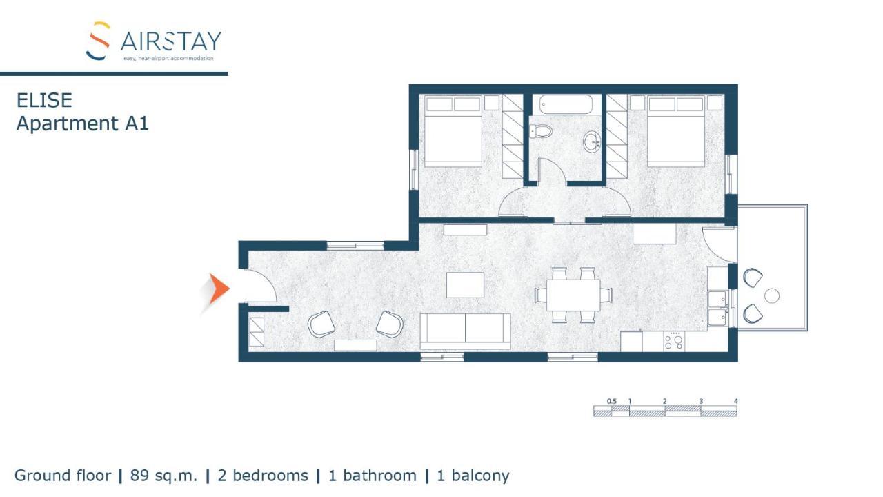 Elise Apartment Airport By Airstay Spáta Exteriér fotografie